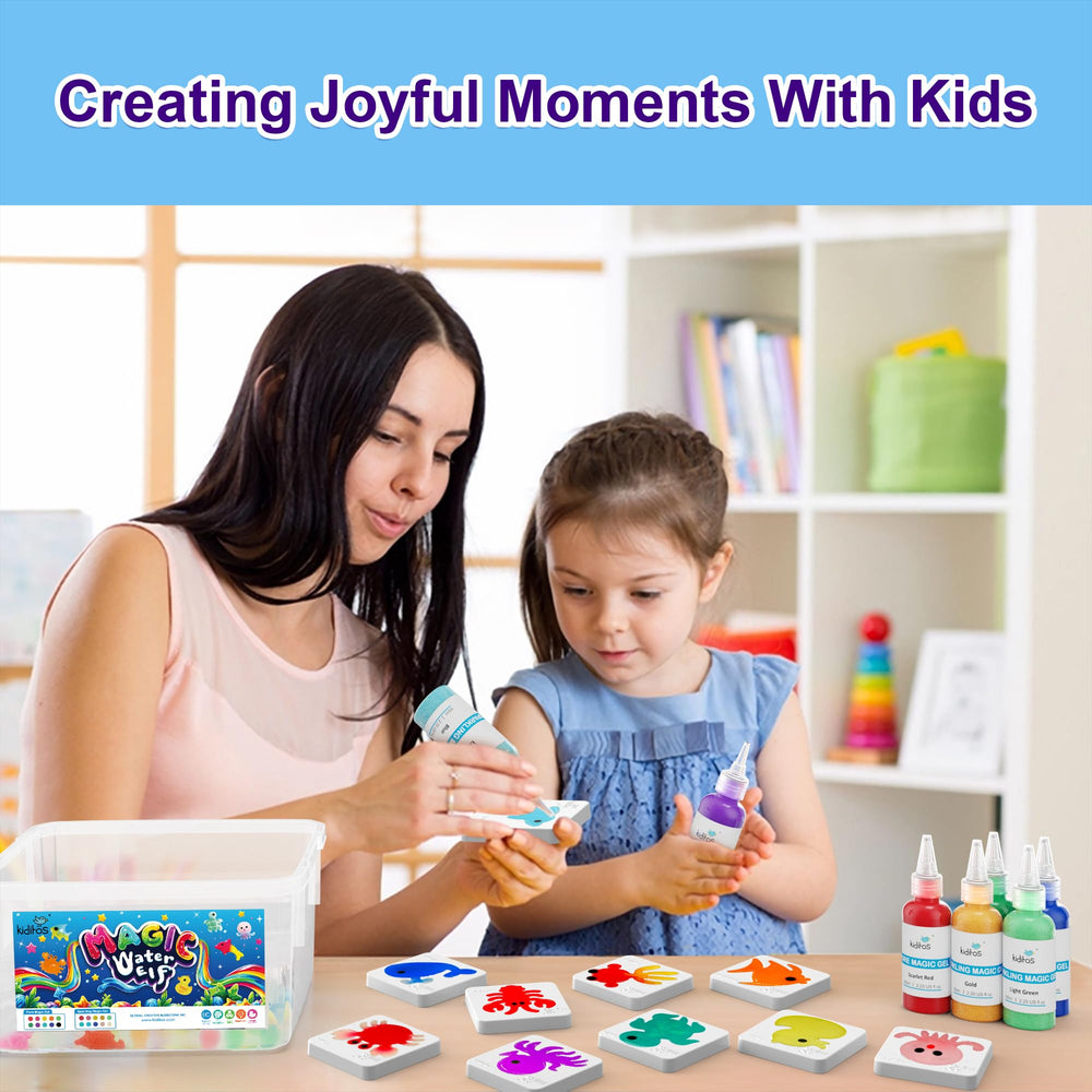 Kiditos Magic Water Elf Kit child safe packaging for easy storage
