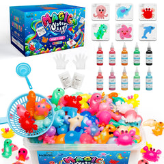 Kiditos Magic Water Elf Kit colors showcase vibrant gels for color learning and sensory play.