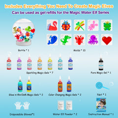 Kiditos Magic Water Elf Kit glow gels brighten playtime and storytelling
