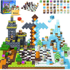 Kidiyee 144pcs magnetic blocks for creative building fun and STEM exploration