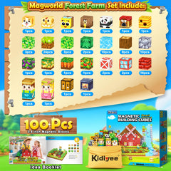 Kidiyee magnetic blocks kids building play tile promotes spatial thinking and problem solving