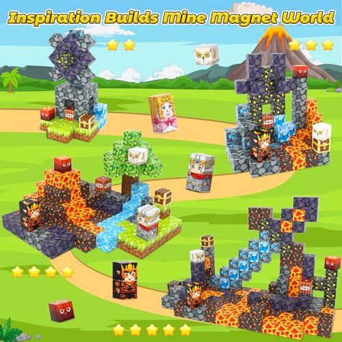 Kidiyee lava forest elements spark creativity through magnetic construction