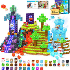 Kidiyee Magworld 200pcs hero build demonstrates imaginative play and structural creativity.