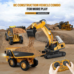KIDMARKT construction fleet with four compatible vehicles.