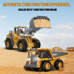 KIDMARKT wheel loader designed for indoor and outdoor use.