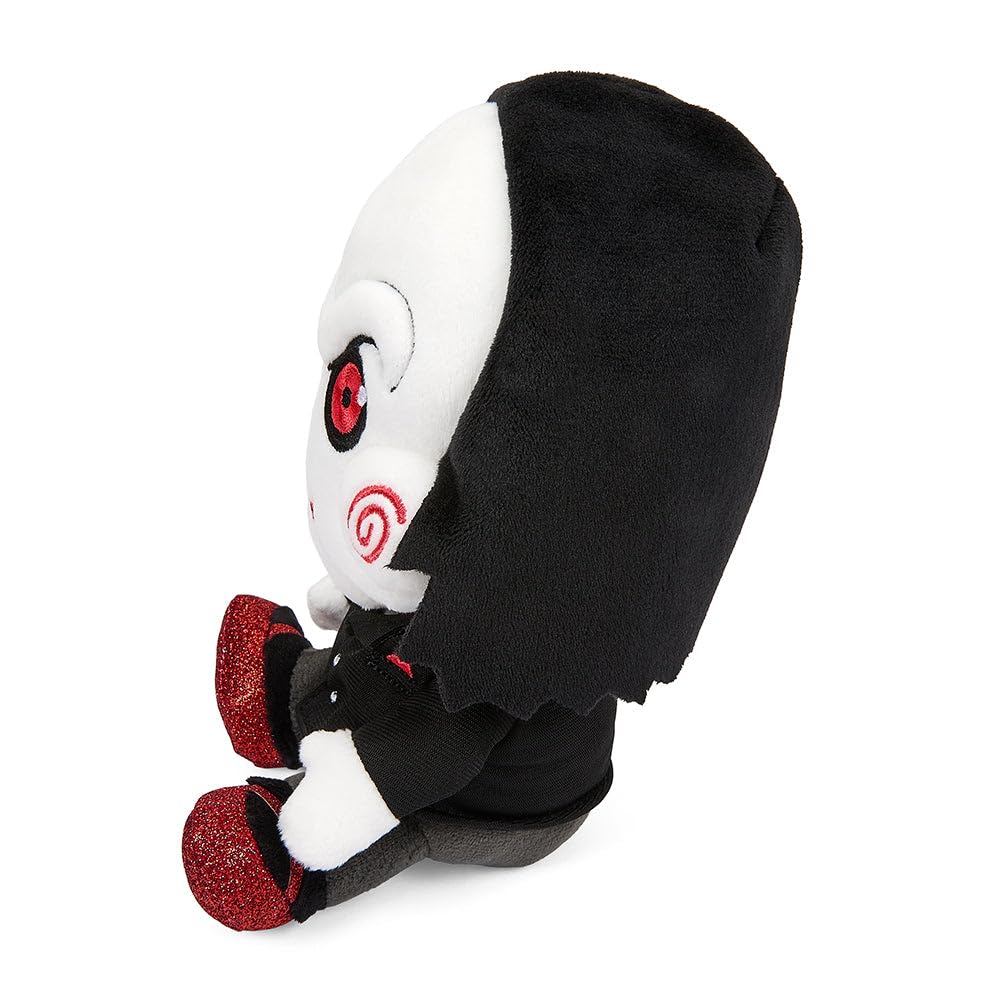 Sparkly shoes and detailed outfit enhance the plush's charming display appeal.