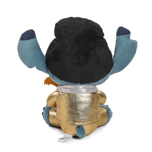 Kidrobot Disney Stitch Elvis plush, close-up on embroidered details for collectors.