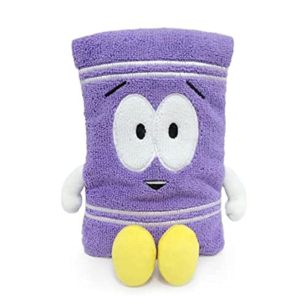 Kidrobot Towelie plush front view, soft fabric ideal for display and cuddling.