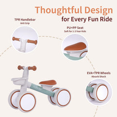 KidRoller balance bike lightweight frame makes carrying and handling easy for little riders.