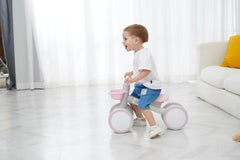 Gift-ready pink KidRoller balance bike packaging and presentation.