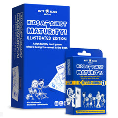 Kids Against Maturity original with expansion pack for family game night