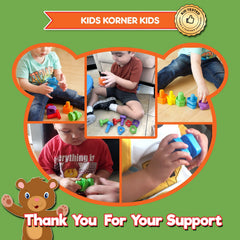 KIDS KORNER travel-friendly set stays organized for on-the-go activities