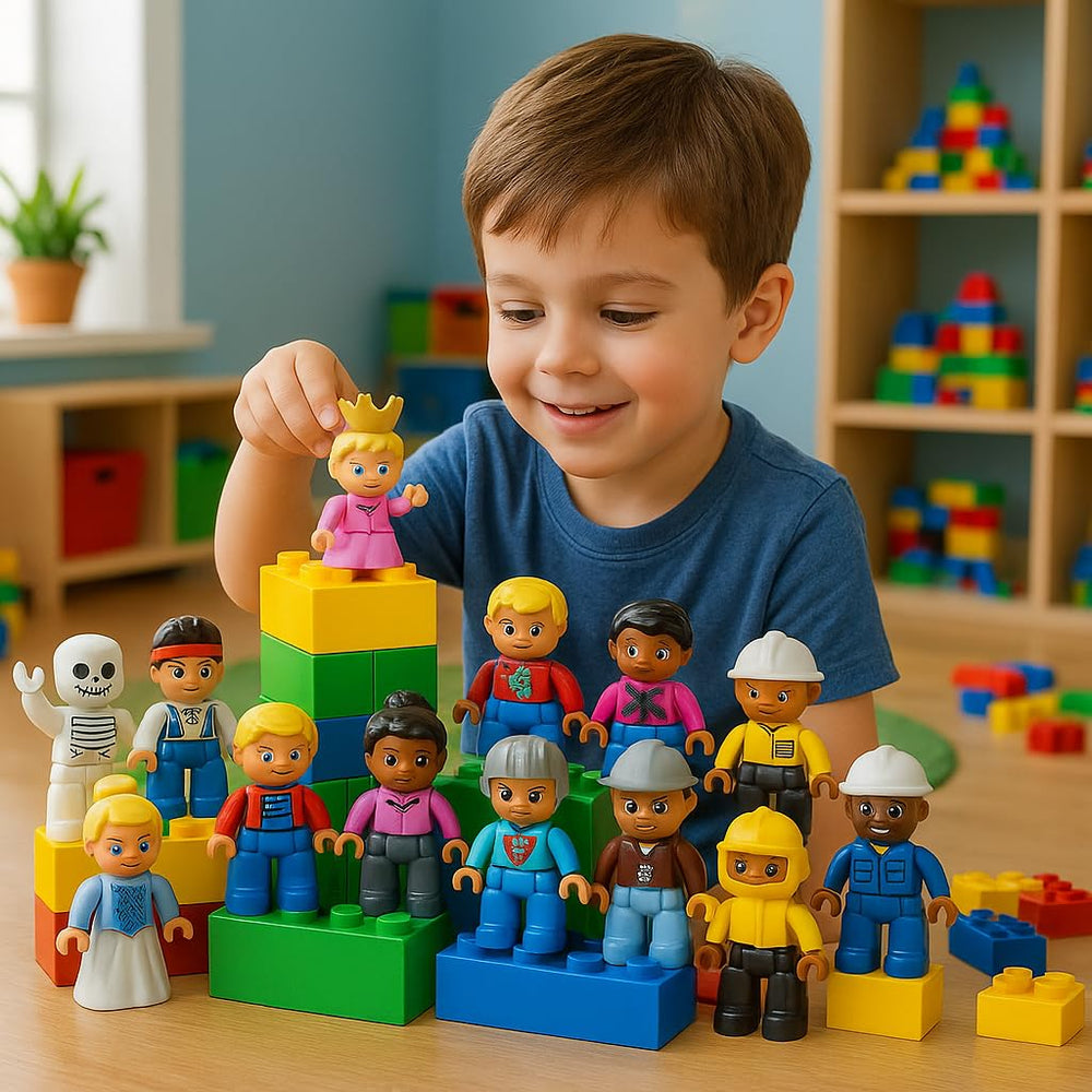 Kids Toys preschool STEM figures boost fine motor skills during play