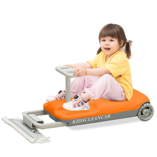 Kidscleancar 12V ride-on car front view for safe, engaging outdoor play.