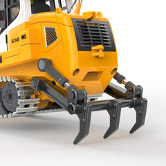 KidsFaves Pro-Grade metal tracks close-up emphasize smooth movement on varied surfaces.