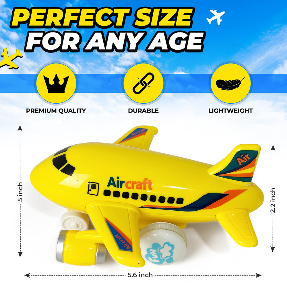 KIDSTHRILL airplane toy set together, all three colors for variety.