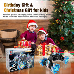 Kidstinct remote and hand control provide versatile driving options.