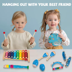 KIDS TOYLAND preschool music set ideal for group activities and sharing.