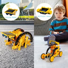 KIDWILL 14-in-1 kit side view shows modular building for creativity.