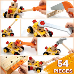 KIDWILL 54pc accessories spread for imaginative, screen-free construction and pretend play
