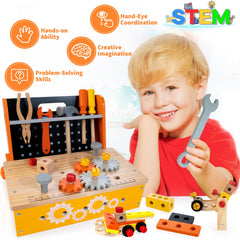 KIDWILL STEM construction play demonstrates building possibilities with interchangeable blocks