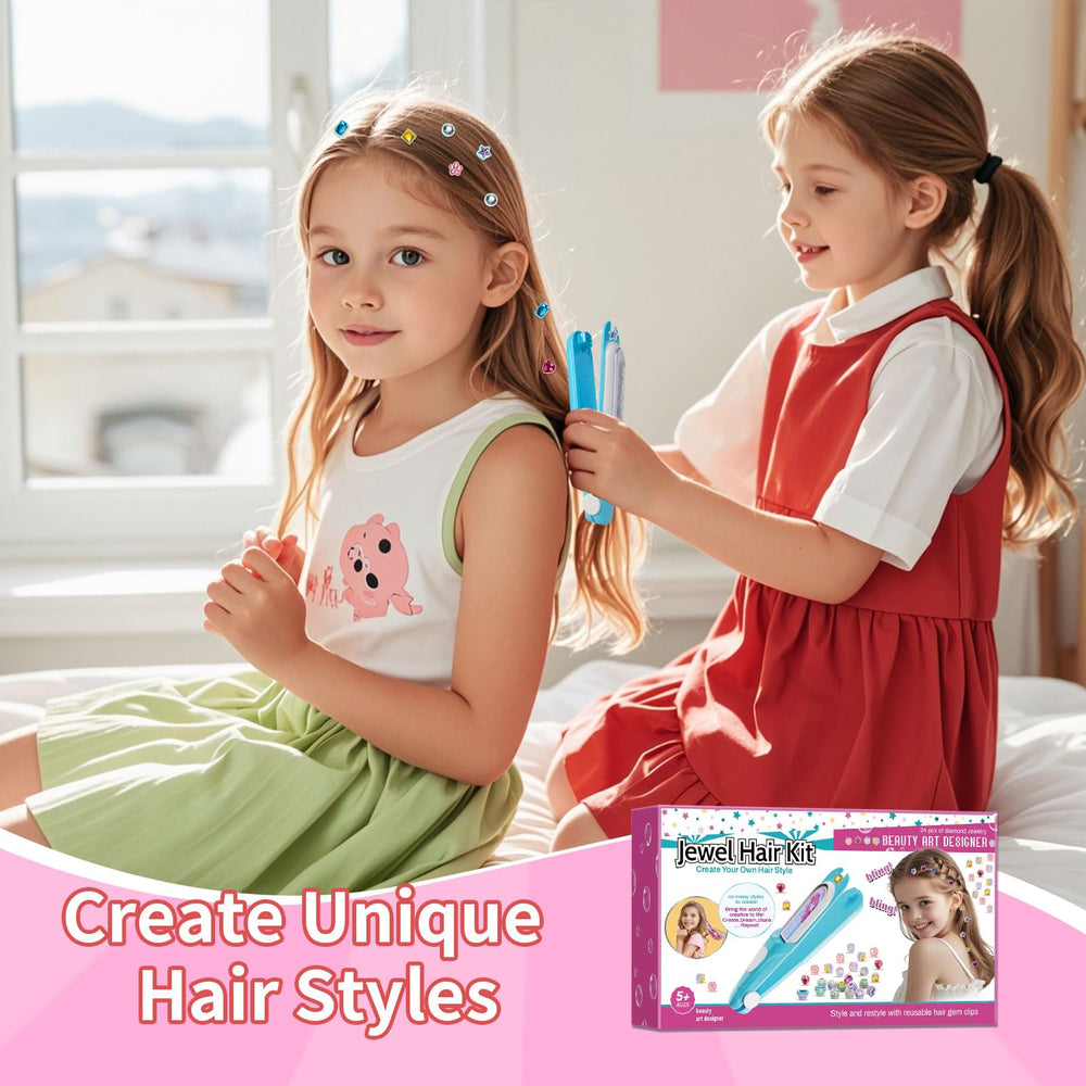 Kidzkube Easy-to-Use Stamper delivers precise, press-on gems in seconds.