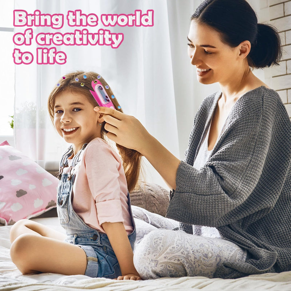 Kidzkube Hair Stamper with clamp design ensures secure gem placement