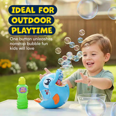 Kidzlane Bubble Dolphin quiet motor enables uninterrupted bubble moments