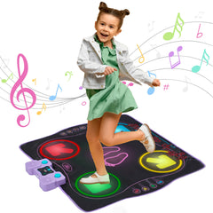 Kidzlane dance mat padded surface provides comfortable, extended dancing sessions.