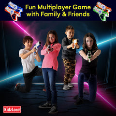 Kidzlane laser tag USB charging keeps games going longer.