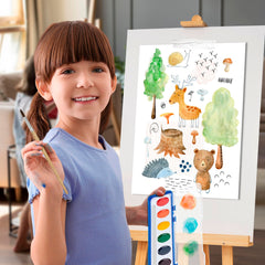 Kiggos age-3plus safe painting kit suitable for toddlers and young children.