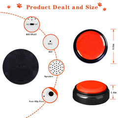 kihajo easy recording button setup aids quick message creation and playback
