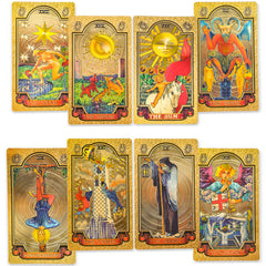 KIINO 78 gold-foil tarot card front with luxurious design for focused readings