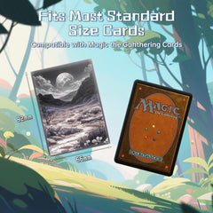 Kiiransr Scrubland standard size sleeve fits 66x92 cards securely.