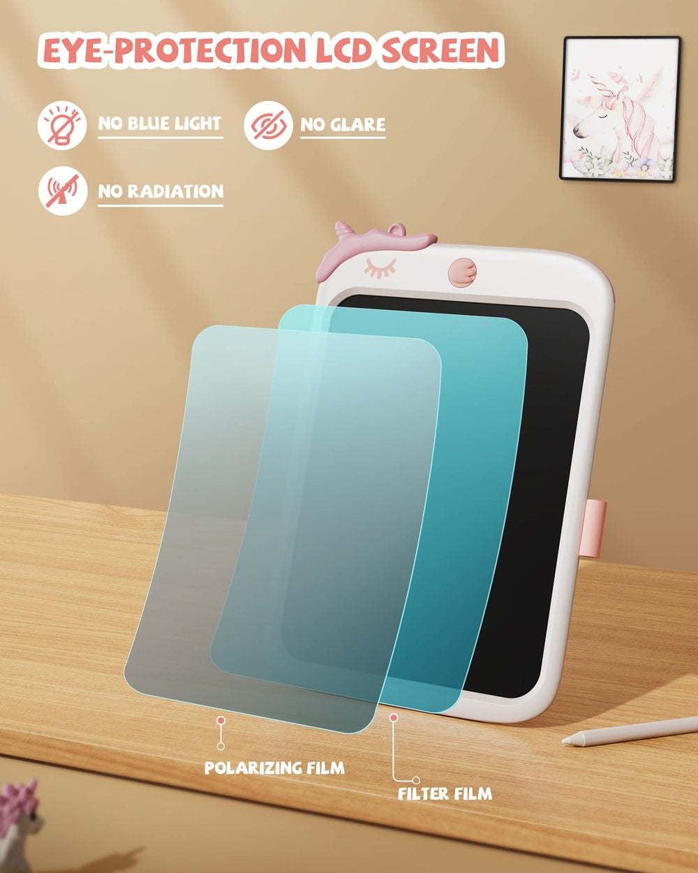 Kikapabi erase button enables quick, mess-free clearing.