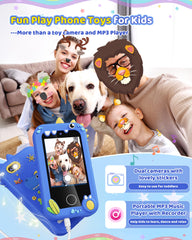 Kikapabi Kids Smart Phone blue puzzle games encourage problem solving during daily play