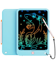 Kikapabi LCD Writing Tablet 10inch front view for colorful doodling on the go.