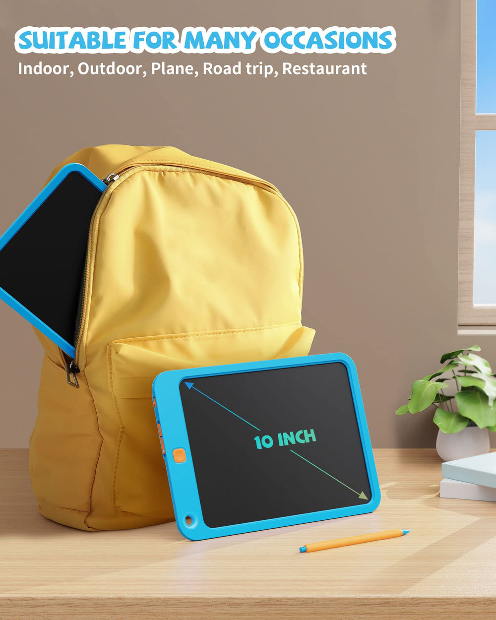 Kikapabi doodle board encourages kids' creativity with a colorful screen.