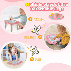 Kikidex soft-pink color board suits toddlers who love bright, friendly colors.