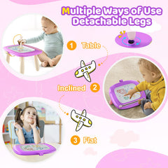 Kikidex adjustable legs adapting to growing toddlers' comfort