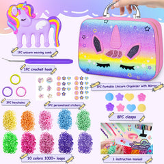 Kikikid band pack 1000 plus provides vibrant colors for versatile bracelets.