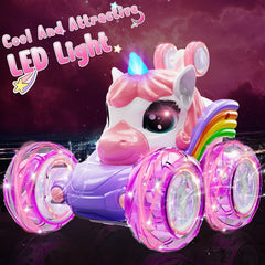 Kikikid RC car uses 2.4GHz remote for interference-free play.