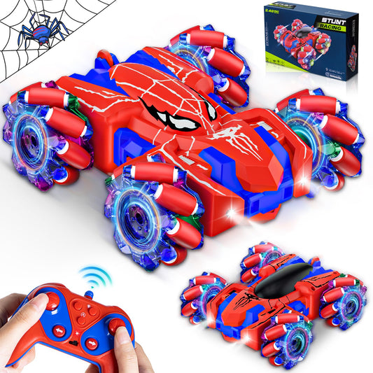 Kikikid Spider RC car front view shows compact off-road design for indoor play