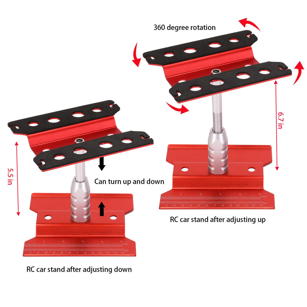 Kimapeso adjustable-height RC stand supports comfortable repairs across models