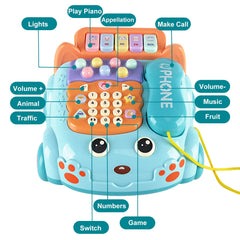 Kimery Toy Phone held during playtime demonstrates fine motor development and pretend play.