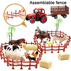 Kimicare farm fence and decor set enhances spacious pretend farm environments.