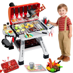Kimicare Kids BBQ Grill Playset—grill unit for realistic pretend cooking.