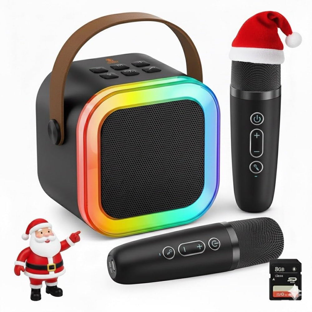 KimLamPro Kids Karaoke Machine front view for easy home entertainment and travel use
