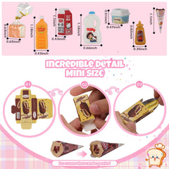 Kimo mini fridge freezer section stores ice cream for joyful freezing play.