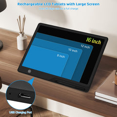 Kinayue USB-rechargeable doodle board for eco-friendly, long trips.